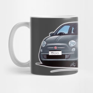 Fiat 500 Grey Mug